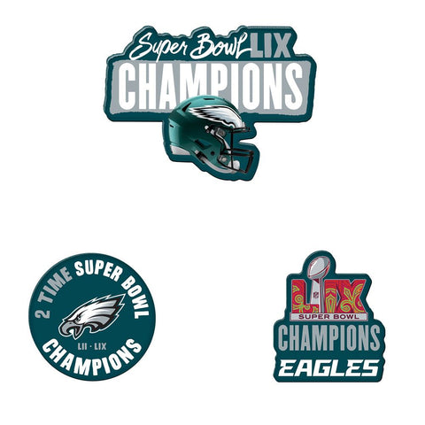 Super Bowl LIX Champions 3pc Acrylic Magnet Set