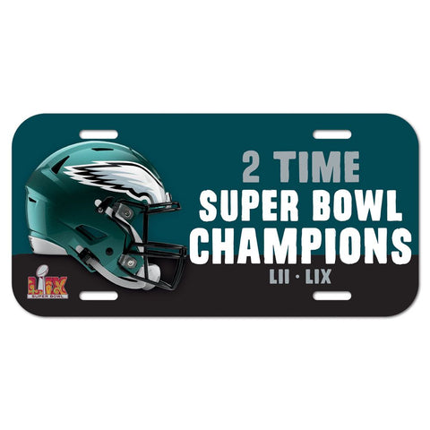 Super Bowl LIX Champions Plastic License Plate