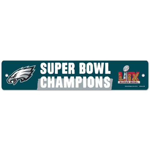 Super Bowl LIX Champions Street Sign 3.75" x 19"