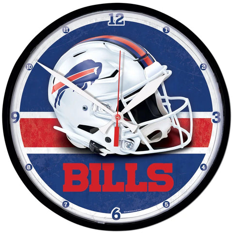 Buffalo Bills 12.75" Black Rim Wall Clock
