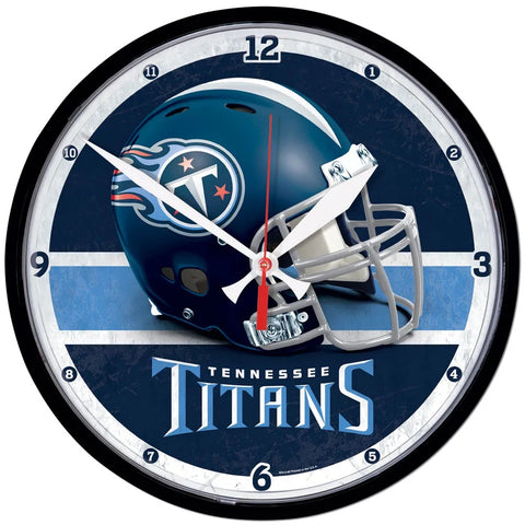 Tennessee Titans 12.75" Black Rim Wall Clock