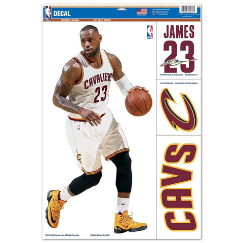 Cleveland Cavaliers LeBron James 11" x 17" Player Decal Sheet