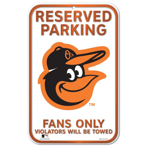 Baltimore Orioles 11" x 17" Reserved Parking Sign
