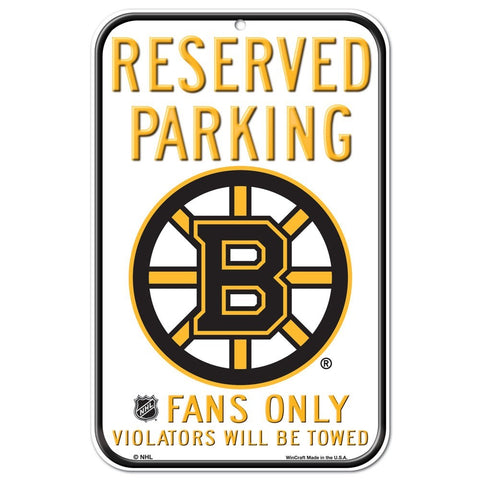 Boston Bruins 11" x 17" Reserved Parking Sign