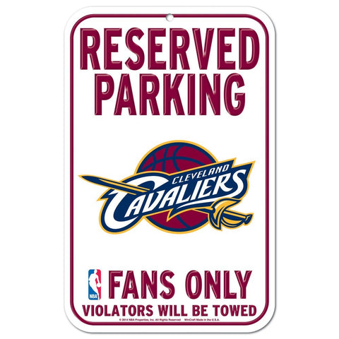 Cleveland Cavaliers 11" x 17" Reserved Parking Sign