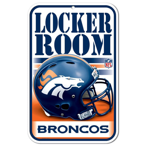 Denver Broncos 11" x 17" Locker Room Sign