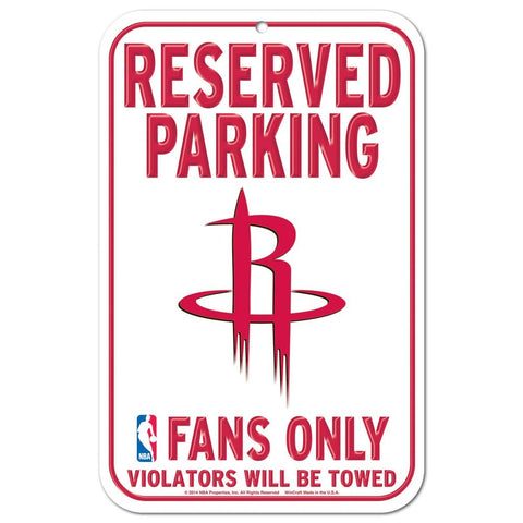 Houston Rockets 11" x 17" Reserved Parking Sign