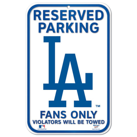 Los Angeles Dodgers 11" x 17" Reserved Parking Sign