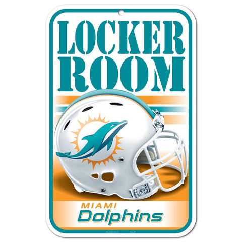 Miami Dolphins 11" x 17" Locker Room Sign