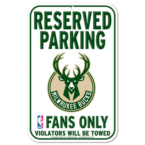 Milwaukee Bucks 11" x 17" Plastic Sign