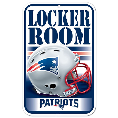 New England Patriots 11" x 17" Locker Room Sign