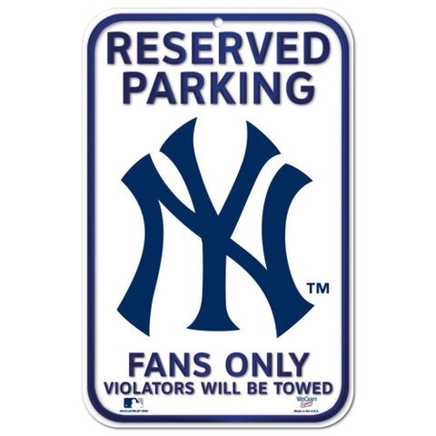 New York Yankees 11" x 17" Reserved Parking Sign