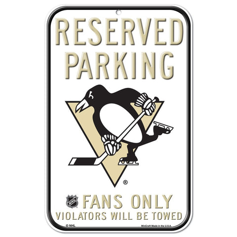 Pittsburgh Penguins 11" x 17" Reserved Parking Sign