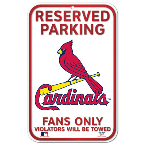 St Louis Cardinals 11" x 17" Reserved Parking Sign