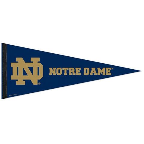 Notre Dame 12" X 30" Premium Pennant