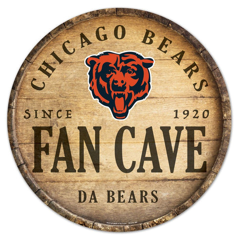 Chicago Bears 14" Fan Cave Barrel Sign