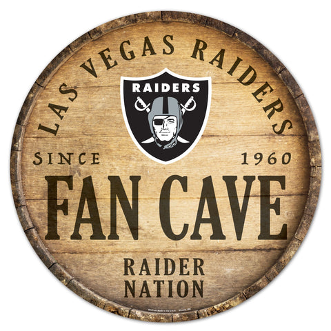 Las Vegas Raiders 14" Fan Cave Barrel Sign