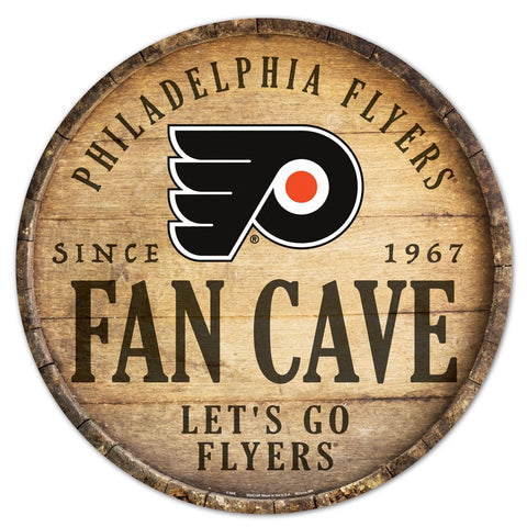 Philadelphia Flyers 14" Fan Cave Barrel Sign
