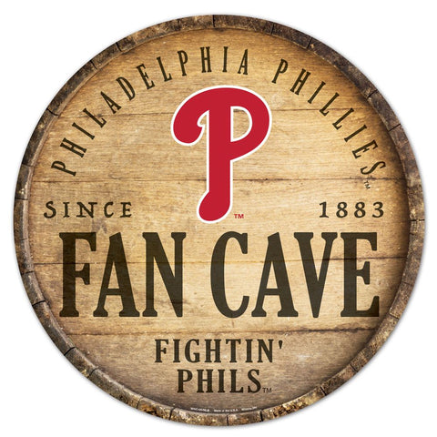 Philadelphia Phillies 14" Fan Cave Barrel Sign