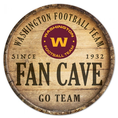 Washington Football Team 14" Fan Cave Barrel Sign