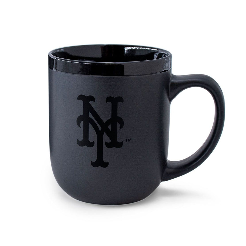 New York Mets 17oz. Matte Black Mug