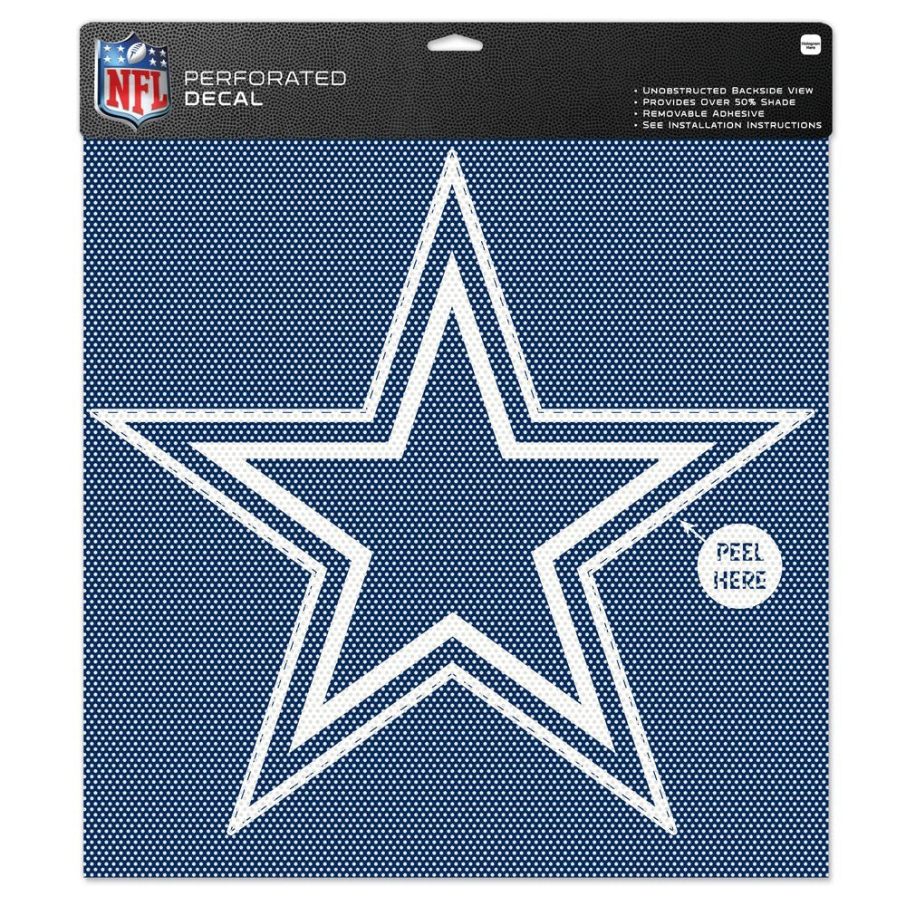 Dallas Cowboys 17" x 17" Perforated Decal