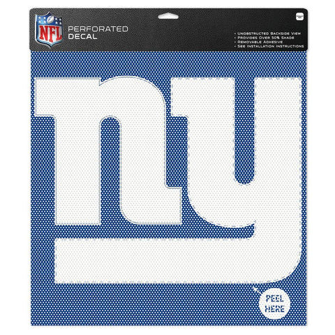 New York Giants 17" x 17" Perforated Decal