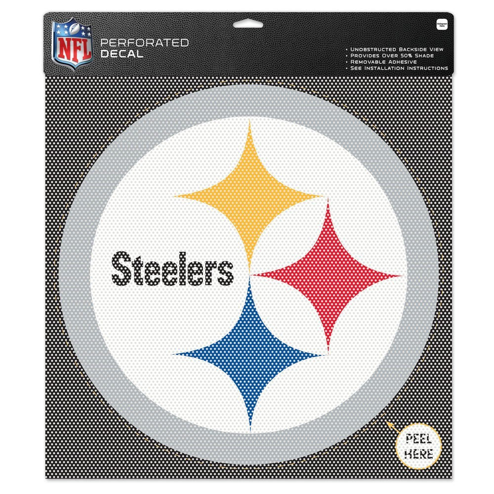 Pittsburgh Steelers 17" x 17" Perforated Decal