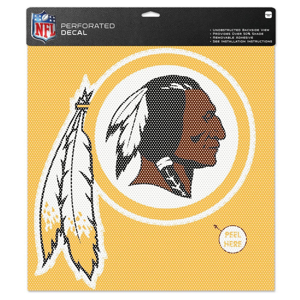 Washington Redskins 17" x 17" Perforated Decal