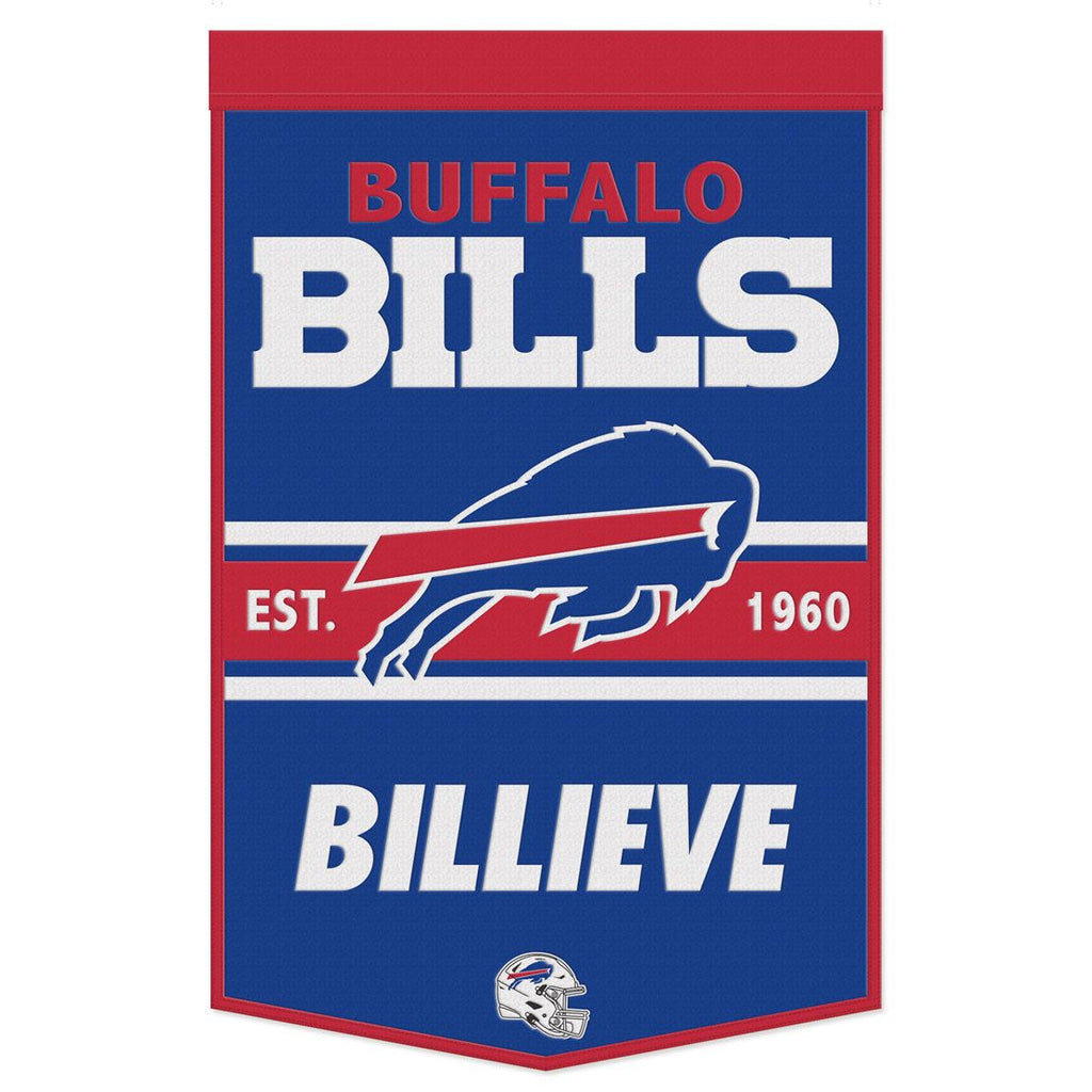 Buffalo Bills 24" x 38" Primary Wool Banner