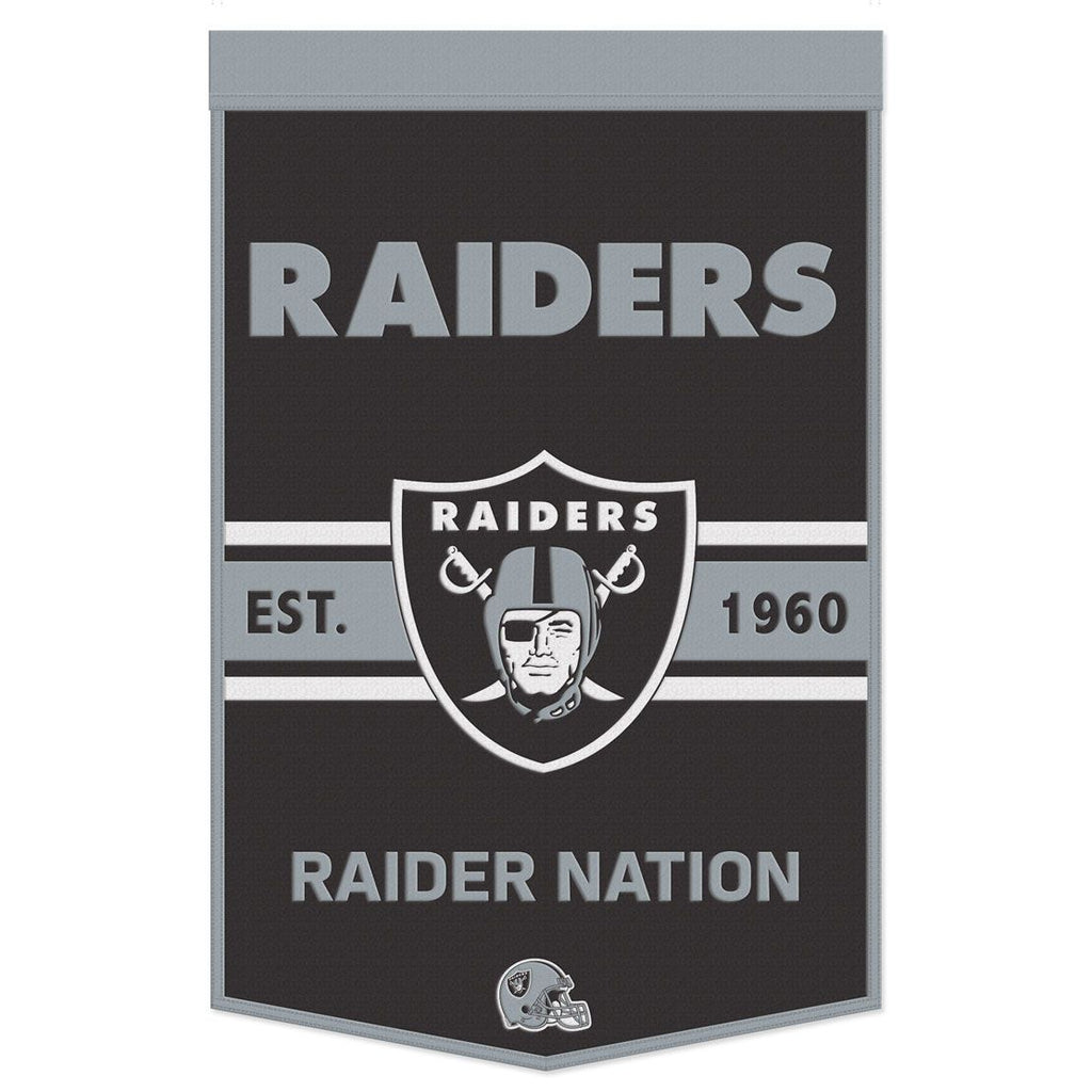 Las Vegas Raiders 24" x 38" Primary Wool Banner