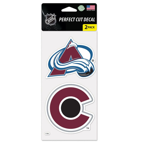 Colorado Avalanche 2 Pk Color Decal Set