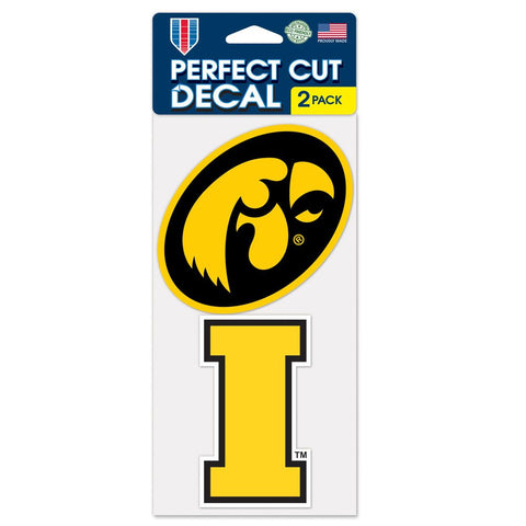 Iowa Hawkeyes 2 Pk Color Decal Set