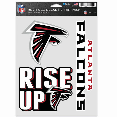 Atlanta Falcons 3pc Fan Multi Use Decal Set