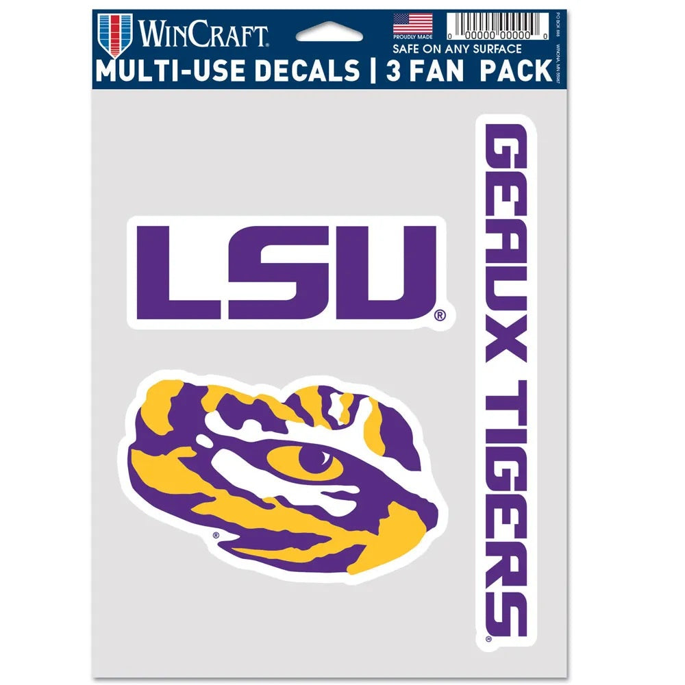 Lsu Address Labels LSU Tigers 3pc Fan Multi Use Decal Set – Fan Treasures