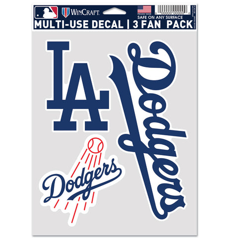 Los Angeles Dodgers 3pc Fan Multi Use Decal Set