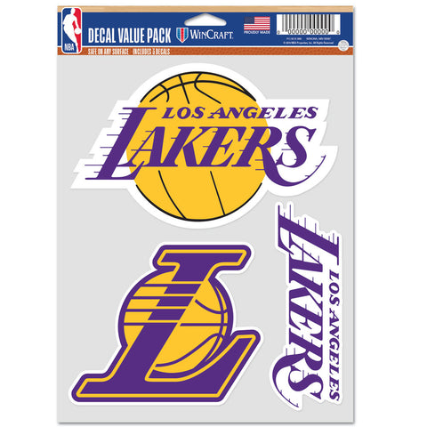 Los Angeles Lakers 3pc Fan Multi Use Decal Set