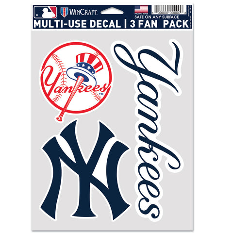 New York Yankees 3pc Fan Multi Use Decal Set