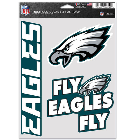 Philadelphia Eagles Retro 3pc Fan Multi Use Decal Set
