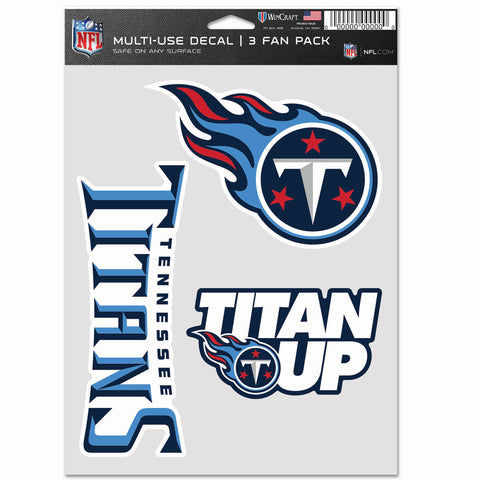 Tennessee Titans 3pc Fan Multi Use Decal Set