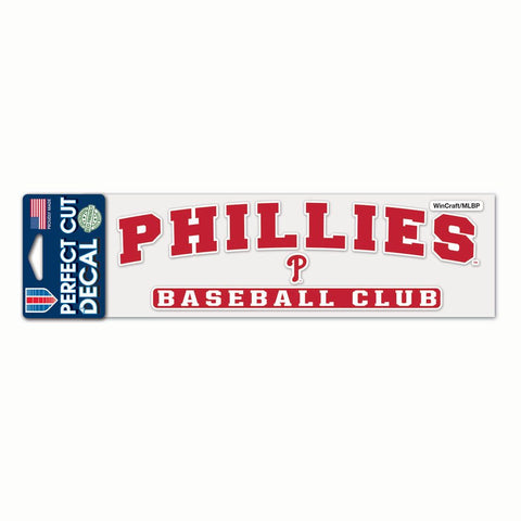 Philadelphia Phillies 3" x 10" Perfect Cut Color Decal