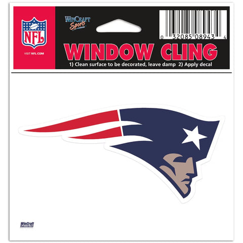 New England Patriots 3"x4" Window Cling