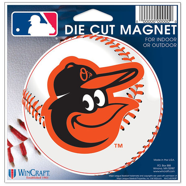 Baltimore Orioles 4 1/2" Die-Cut Magnet