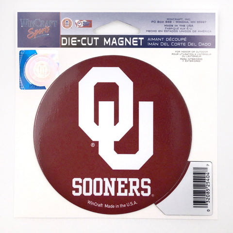 Oklahoma Sooners 4 1/2" Die-Cut Magnet