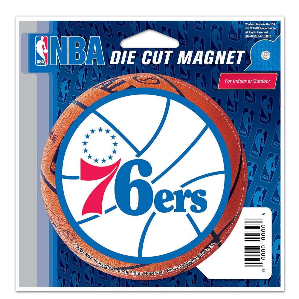 Philadelphia 76ers 4 1/2" Die-Cut Magnet