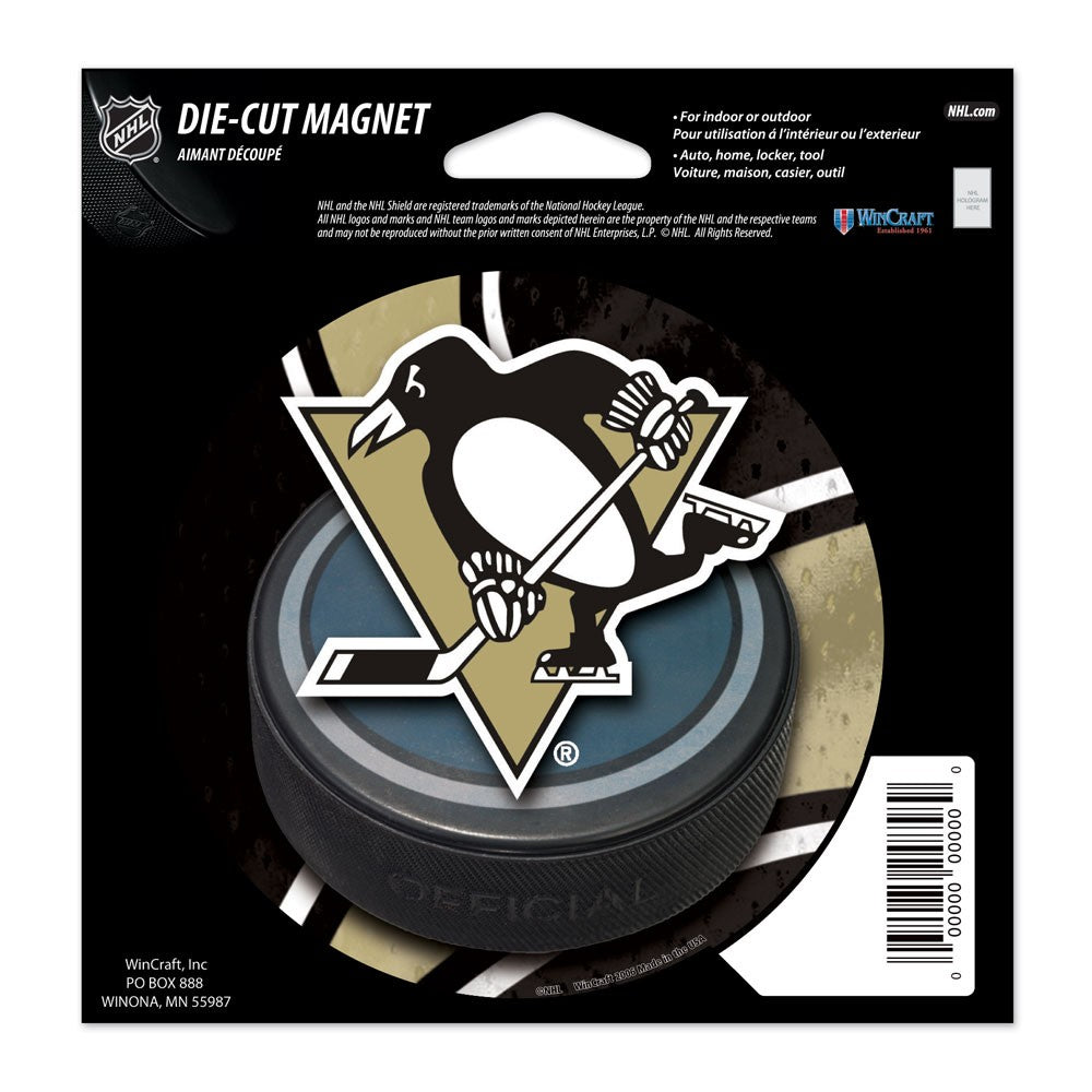 Pittsburgh Penguins Retro 4 1/2" Die-Cut Magnet