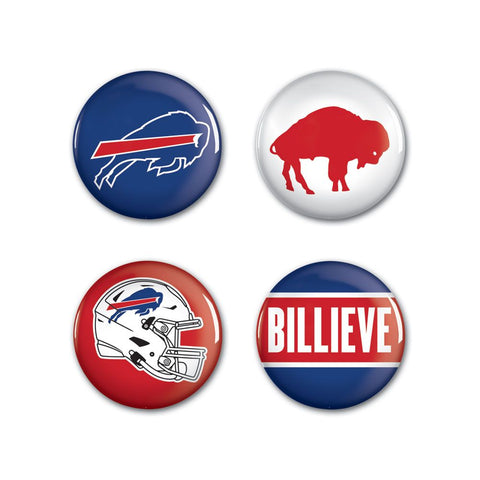 Buffalo Bills 4 Pack Buttons