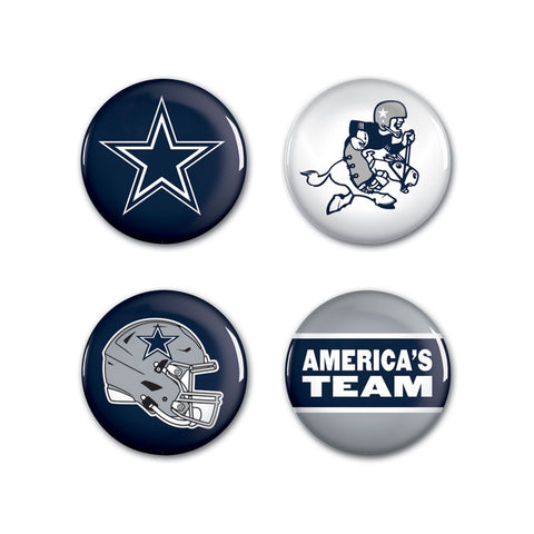 Dallas Cowboys 4 Pack Buttons