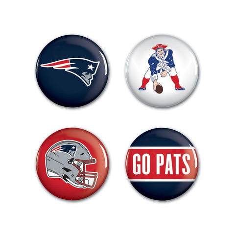 New England Patriots 4 Pack Buttons
