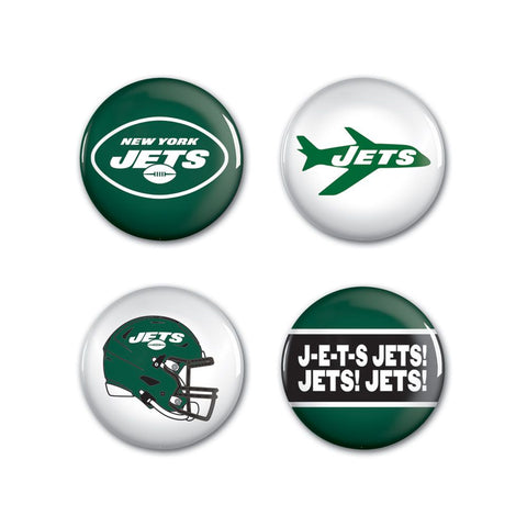 New York Jets 4 Pack Buttons